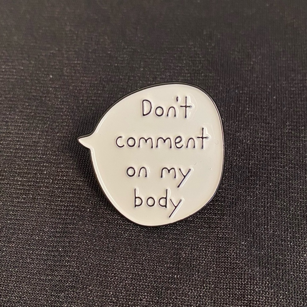 Healthy Boundaries Enamel Pin/Magnet | Feel great sending this message